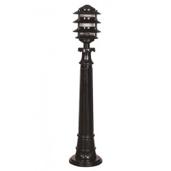 Modi Bahçe Aydınlatma BSU-68173-BSY-B Siyah Boyalı Dış Mekan Aydınlatma E27 ABS Polikarbon Cam 16cm