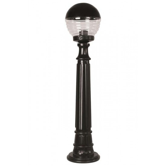 Modi Bahçe Aydınlatma BSU-68175-BSY-M1-B Siyah Boyalı Dış Mekan Aydınlatma E27 ABS Akrilik Cam 20cm