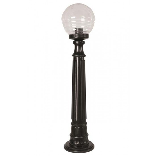 Modi Bahçe Aydınlatma BSU-68175-BSY-M2-B Siyah Boyalı Dış Mekan Aydınlatma E27 ABS Akrilik Cam 20cm