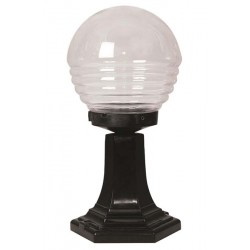 Modi Bahçe Aydınlatma BSU-68175-BSY-M2-K Siyah Boyalı Dış Mekan Aydınlatma E27 ABS Akrilik Cam 20cm