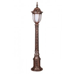 Modi Bahçe Aydınlatma BSU-68178-BKR-B Kahverengi Boyalı Dış Mekan Aydınlatma E27 ABS Polikarbon Cam 16cm