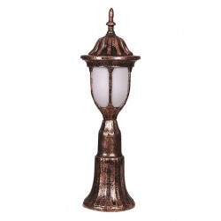 Modi Bahçe Aydınlatma BSU-68178-BKR-K Kahverengi Boyalı Dış Mekan Aydınlatma E27 ABS Polikarbon Cam 16cm