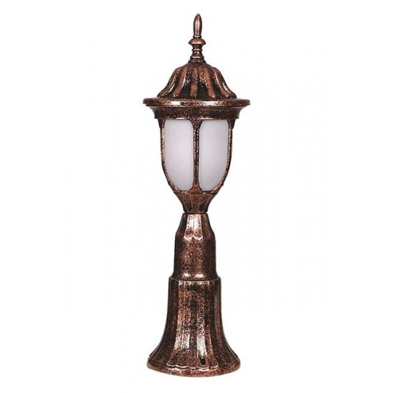 Modi Bahçe Aydınlatma BSU-68178-BKR-K Kahverengi Boyalı Dış Mekan Aydınlatma E27 ABS Polikarbon Cam 16cm