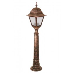 Modi Bahçe Aydınlatma BSU-68179-BKR-B Kahverengi Boyalı Dış Mekan Aydınlatma E27 ABS Polikarbon Cam 18cm