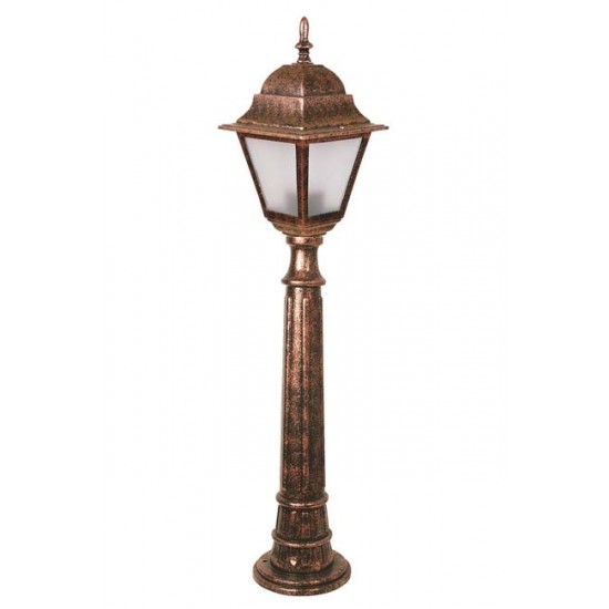 Modi Bahçe Aydınlatma BSU-68179-BKR-B Kahverengi Boyalı Dış Mekan Aydınlatma E27 ABS Polikarbon Cam 18cm