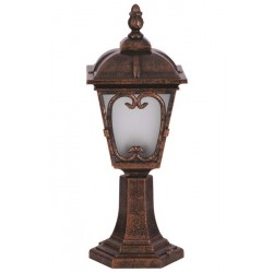 Modi Bahçe Aydınlatma BSU-68181-BKR-K Kahverengi Boyalı Dış Mekan Aydınlatma E27 ABS Polikarbon Cam 20cm