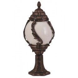 Modi Bahçe Aydınlatma BSU-68182-BKR-M1-K Kahverengi Boyalı Dış Mekan Aydınlatma E27 ABS Akrilik Cam 30cm