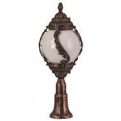 Modi Bahçe Aydınlatma BSU-68182-BKR-M2-K Kahverengi Boyalı Dış Mekan Aydınlatma E27 ABS Akrilik Cam 30cm