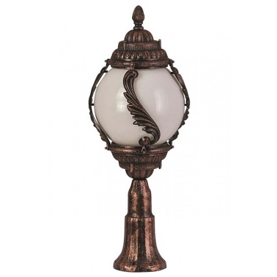 Modi Bahçe Aydınlatma BSU-68182-BKR-M2-K Kahverengi Boyalı Dış Mekan Aydınlatma E27 ABS Akrilik Cam 30cm