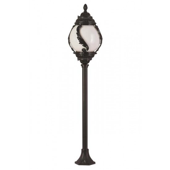 Modi Bahçe Aydınlatma BSU-68182-BSY-M1-B Siyah Boyalı Dış Mekan Aydınlatma E27 ABS Akrilik Cam 30cm