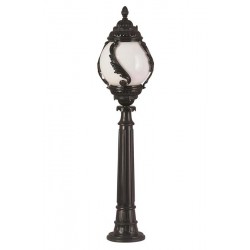 Modi Bahçe Aydınlatma BSU-68182-BSY-M2-B Siyah Boyalı Dış Mekan Aydınlatma E27 ABS Akrilik Cam 30cm