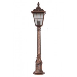 Modi Bahçe Aydınlatma BSU-68183-BKR-B Kahverengi Boyalı Dış Mekan Aydınlatma E27 ABS Akrilik Cam 20cm