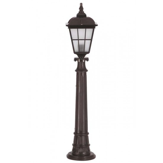 Modi Bahçe Aydınlatma BSU-68183-BSY-B Siyah Boyalı Dış Mekan Aydınlatma E27 ABS Akrilik Cam 20cm