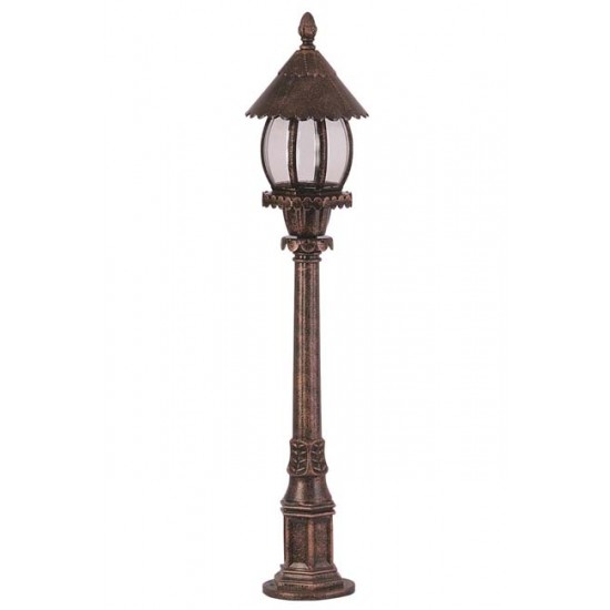 Modi Bahçe Aydınlatma BSU-68184-BKR-B Kahverengi Boyalı Dış Mekan Aydınlatma E27 ABS Akrilik Cam 70x20cm