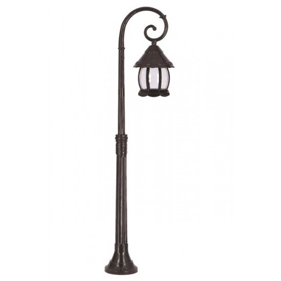 Modi Bahçe Aydınlatma BSU-68184-BSY-M1-B Siyah Boyalı Dış Mekan Aydınlatma E27 Aluminyum ABS Polikarbon Cam 30x20cm