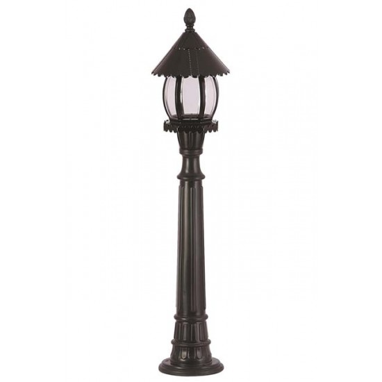Modi Bahçe Aydınlatma BSU-68184-BSY-M2-B Siyah Boyalı Dış Mekan Aydınlatma E27 ABS Akrilik Cam 20cm