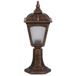 Modi Bahçe Aydınlatma BSU-68185-BKR-K Kahverengi Boyalı Dış Mekan Aydınlatma E27 ABS Polikarbon Cam 20cm
