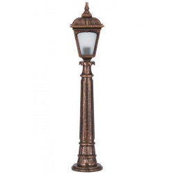 Modi Bahçe Aydınlatma BSU-68185-BKR-M1-B Kahverengi Boyalı Dış Mekan Aydınlatma E27 ABS Polikarbon Cam 20cm