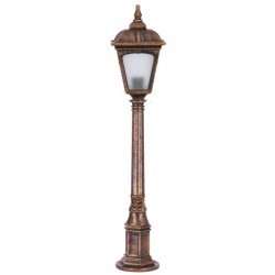 Modi Bahçe Aydınlatma BSU-68185-BKR-M2-B Kahverengi Boyalı Dış Mekan Aydınlatma E27 ABS Polikarbon Cam 20cm