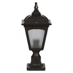 Modi Bahçe Aydınlatma BSU-68185-BSY-K Siyah Boyalı Dış Mekan Aydınlatma E27 ABS Polikarbon Cam 20cm