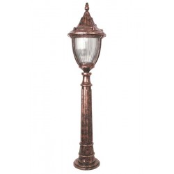 Modi Bahçe Aydınlatma BSU-68186-BKR-M1-B Siyah Boyalı Dış Mekan Aydınlatma E27 ABS Polikarbon Cam 30cm