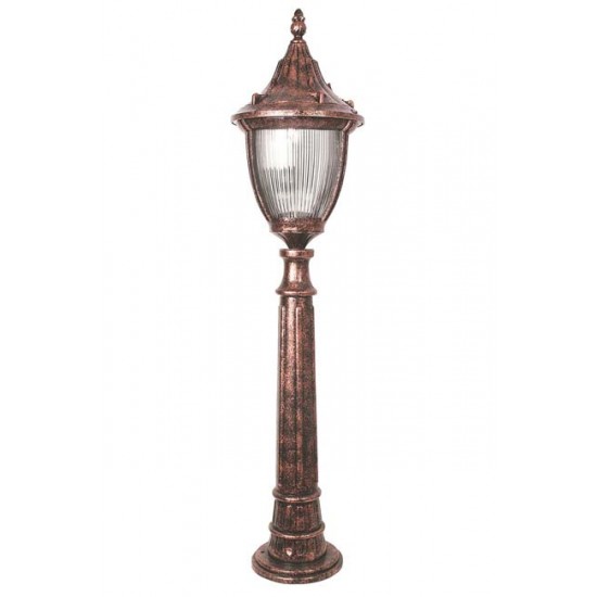 Modi Bahçe Aydınlatma BSU-68186-BKR-M1-B Siyah Boyalı Dış Mekan Aydınlatma E27 ABS Polikarbon Cam 30cm