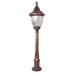 Modi Bahçe Aydınlatma BSU-68186-BKR-M2-B Kahverengi Boyalı Dış Mekan Aydınlatma E27 ABS Polikarbon Cam 26cm