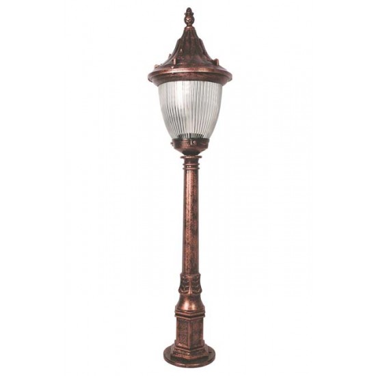 Modi Bahçe Aydınlatma BSU-68186-BKR-M2-B Kahverengi Boyalı Dış Mekan Aydınlatma E27 ABS Polikarbon Cam 26cm