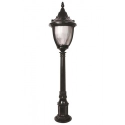 Modi Bahçe Aydınlatma BSU-68186-BSY-M1-B Siyah Boyalı Dış Mekan Aydınlatma E27 ABS Polikarbon Cam 30cm