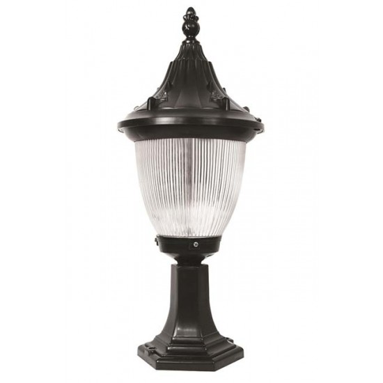 Modi Bahçe Aydınlatma BSU-68186-BSY-M3-K Siyah Boyalı Dış Mekan Aydınlatma E27 ABS Polikarbon Cam 26cm