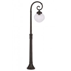Modi Bahçe Aydınlatma BSU-68187-1BSY-M1-B Siyah Boyalı Dış Mekan Aydınlatma E27 Aluminyum ABS Akrilik Cam 35cm