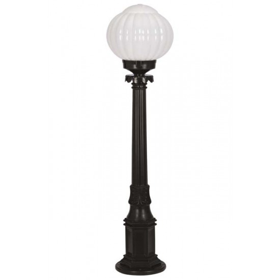 Modi Bahçe Aydınlatma BSU-68187-1BSY-M2-KOP Siyah Boyalı Dış Mekan Aydınlatma E27 Aluminyum ABS Akrilik Cam 23cm