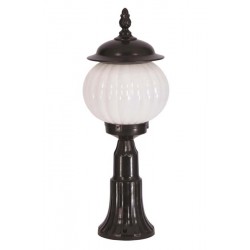 Modi Bahçe Aydınlatma BSU-68187-BSY-M4-KOP Siyah Boyalı Dış Mekan Aydınlatma E27 ABS Akrilik Cam 23cm