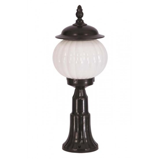 Modi Bahçe Aydınlatma BSU-68187-BSY-M4-KOP Siyah Boyalı Dış Mekan Aydınlatma E27 ABS Akrilik Cam 23cm