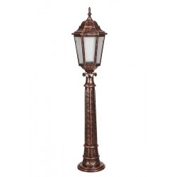 Modi Bahçe Aydınlatma BSU-68188-BKR-B Kahverengi Boyalı Dış Mekan Aydınlatma E27 Çelik Boru ABS Polikarbon Cam 23cm