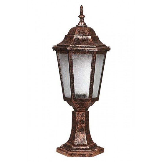 Modi Bahçe Aydınlatma BSU-68188-BKR-K Kahverengi Boyalı Dış Mekan Aydınlatma E27 ABS Polikarbon Cam 23cm