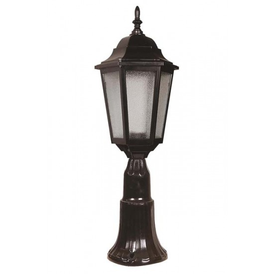 Modi Bahçe Aydınlatma BSU-68188-BSY-K Siyah Boyalı Dış Mekan Aydınlatma E27 ABS Akrilik Cam 23cm