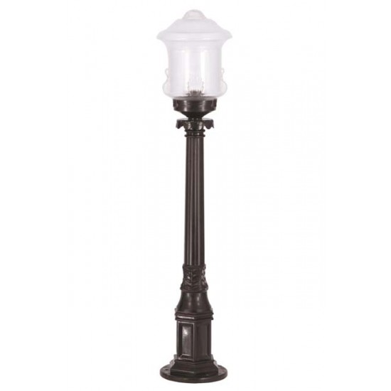 Modi Bahçe Aydınlatma BSU-68189-BSY-M3-B Siyah Boyalı Dış Mekan Aydınlatma E27 ABS Akrilik Cam 20cm