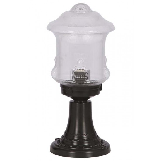 Modi Bahçe Aydınlatma BSU-68189-BSY-M4-K Siyah Boyalı Dış Mekan Aydınlatma E27 ABS Akrilik Cam 20cm