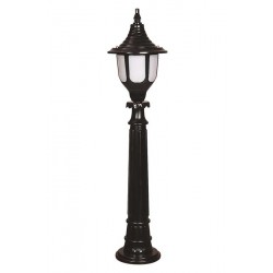 Modi Bahçe Aydınlatma BSU-68190-BSY-B Siyah Boyalı Dış Mekan Aydınlatma E27 ABS Polikarbon Cam 24cm