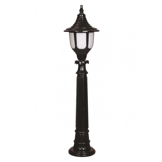 Modi Bahçe Aydınlatma BSU-68190-BSY-B Siyah Boyalı Dış Mekan Aydınlatma E27 ABS Polikarbon Cam 24cm