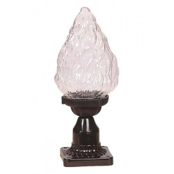 Modi Bahçe Aydınlatma BSU-68191-BSY-M1-B Siyah Boyalı Dış Mekan Aydınlatma E27 ABS Akrilik Cam 15cm