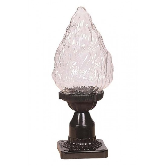 Modi Bahçe Aydınlatma BSU-68191-BSY-M1-B Siyah Boyalı Dış Mekan Aydınlatma E27 ABS Akrilik Cam 15cm