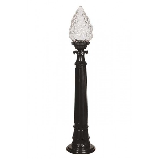 Modi Bahçe Aydınlatma BSU-68191-BSY-M1-K Siyah Boyalı Dış Mekan Aydınlatma E27 ABS Akrilik Cam 15cm