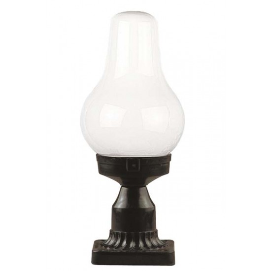 Modi Bahçe Aydınlatma BSU-68192-BSY-K Siyah Boyalı Dış Mekan Aydınlatma E27 ABS Akrilik Cam 20cm
