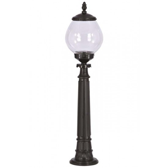 Modi Bahçe Aydınlatma BSU-68194-BSY-B Siyah Boyalı Dış Mekan Aydınlatma E27 ABS Akrilik Cam 25cm