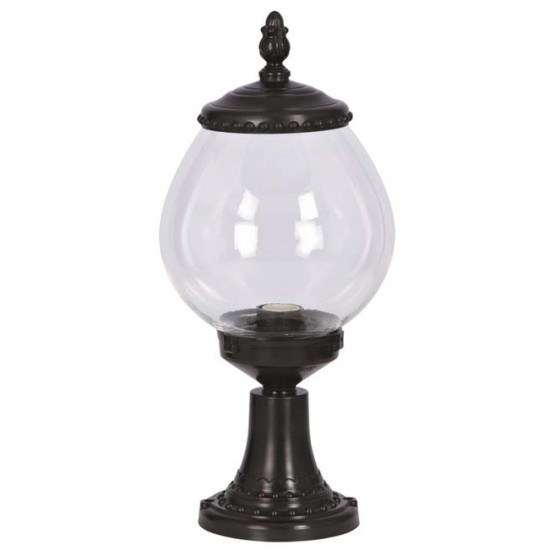 Modi Bahçe Aydınlatma BSU-68194-BSY-K Siyah Boyalı Dış Mekan Aydınlatma E27 ABS Akrilik Cam 25cm