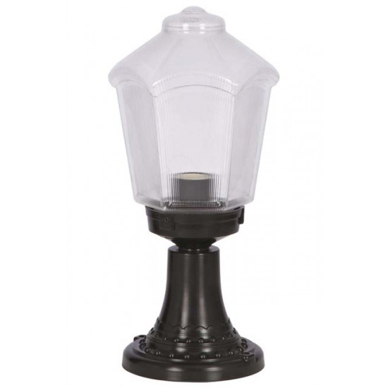 Modi Bahçe Aydınlatma BSU-68197-1BSY-K Siyah Boyalı Dış Mekan Aydınlatma E27 ABS Akrilik Cam 20cm