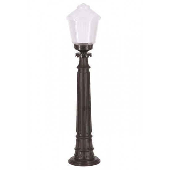 Modi Bahçe Aydınlatma BSU-68197-1BSY-M2-B Siyah Boyalı Dış Mekan Aydınlatma E27 ABS Akrilik Cam 20cm