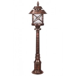 Modi Bahçe Aydınlatma BSU-68199-BKR-B Kahverengi Boyalı Dış Mekan Aydınlatma E27 ABS Polikarbon Cam 26cm